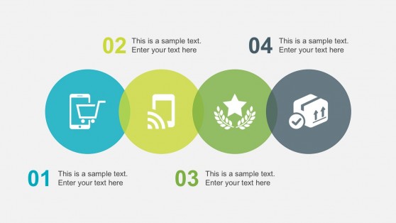 4 Stage Process Diagrams with PowerPoint Visuals