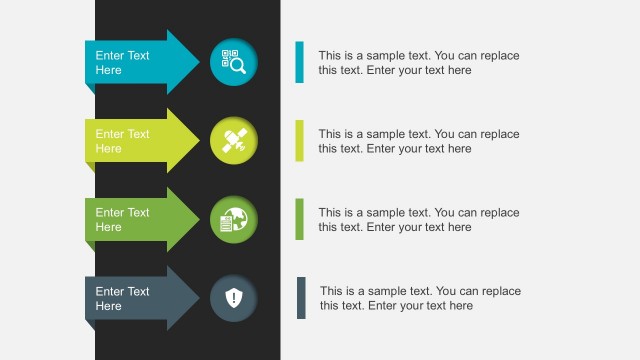 Arrows and PowerPoint Icons Template for PowerPoint