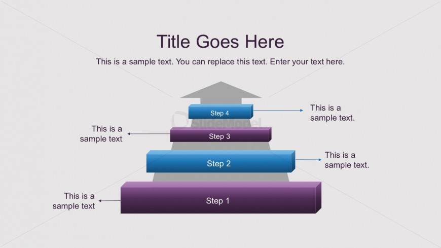 Free Arrow Ladder Diagrams for PowerPoint 