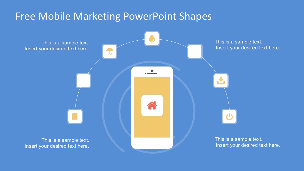 Free Mobile Marketing PowerPoint Shapes