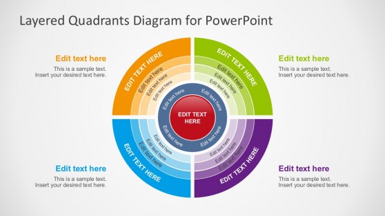 Free Layered Quadrants Diagram for PowerPoint