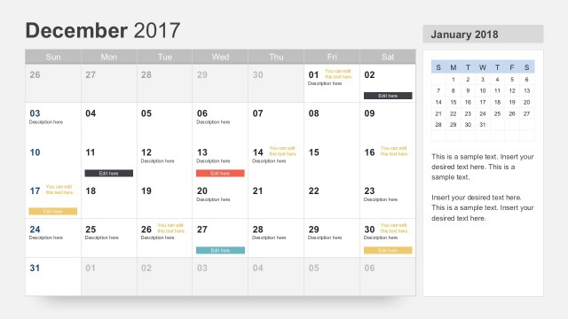 Free Annual Planning Calendars 2017