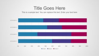 Free Percentage Horizontal Chart PowerPoint Template