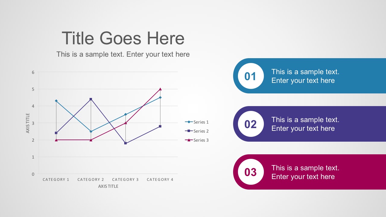 3 Steps Process Smart Line Chart In Powerpoint Slidemodel