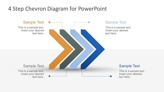 Free 4-Step Chevron PowerPoint Diagram