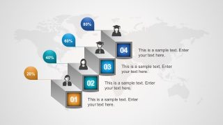 Free 4-Step 3D Process PowerPoint Diagrams