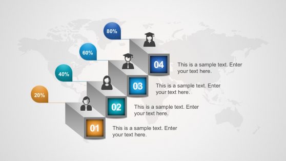 Free 4-Step Ladder Infographic Chart