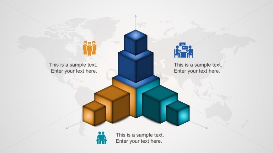 Editable 3D Process Diagrams for PowerPoint