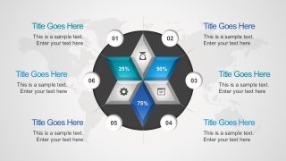 Free 3D 6 Step Process Diagram Infographics