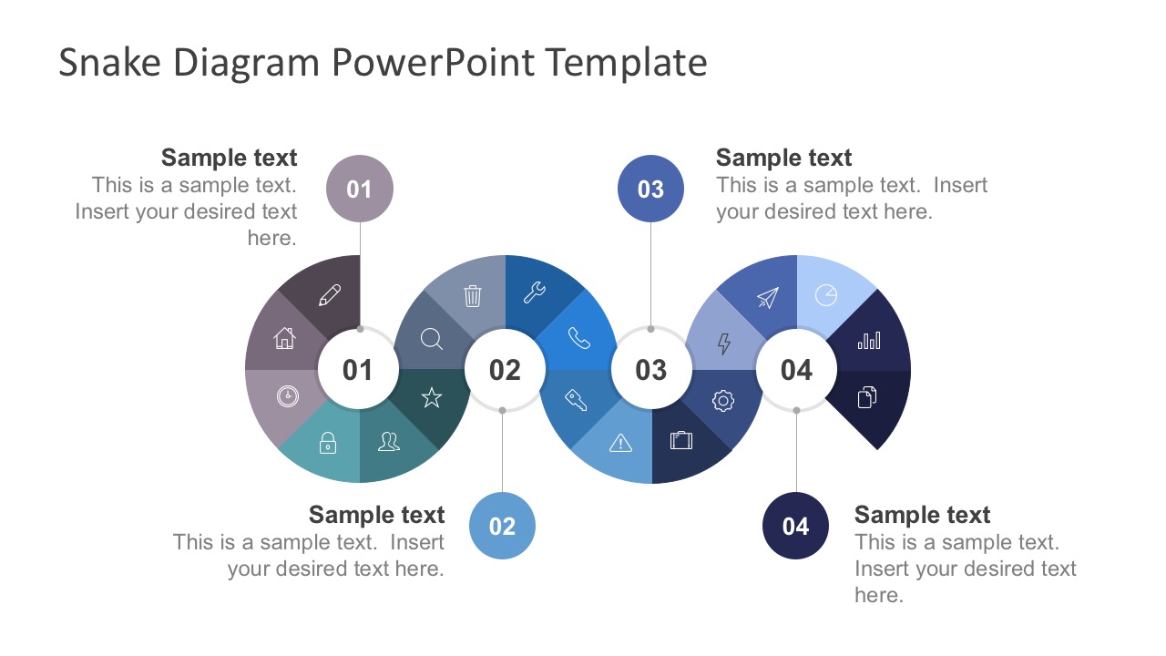 Snake Diagram Powerpoint Template Snake Wave Powerpoint Diag