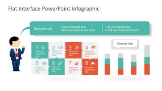 Free Diagram for PowerPoint with Mike Character