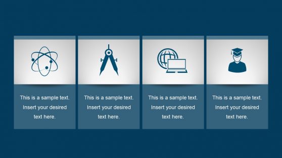 4-Step Flat Process Chart PowerPoint