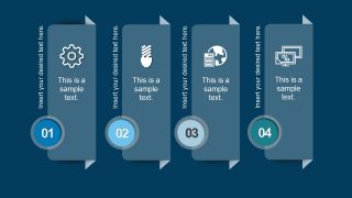 4-Step Diagrams with Editable Icons