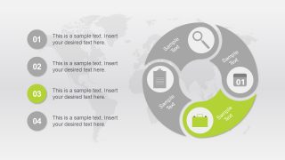 Business Metaphor Illustrations Segmented Diagram