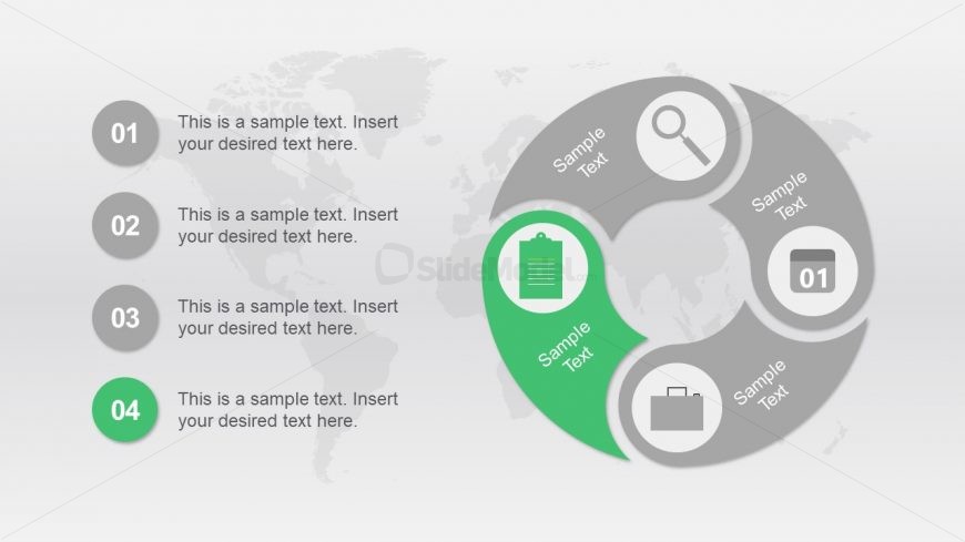 Circular Infographic Template for 4 Segments