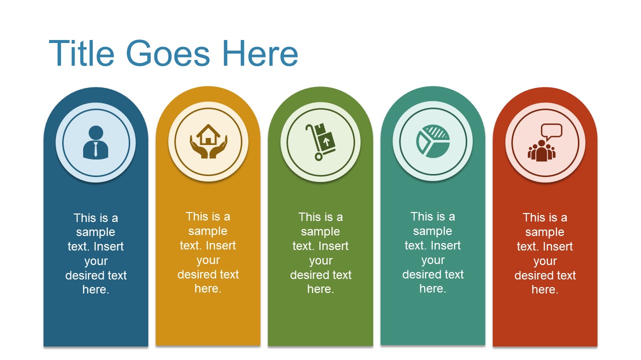 5 Segment Template of Infographics