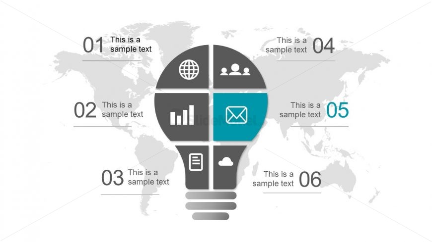 Business Presentation Slide of Contact Icon