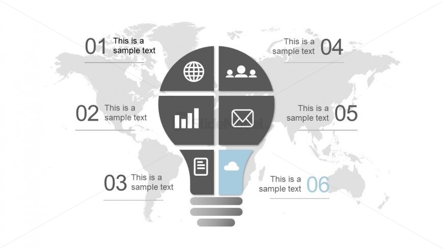 Cloud Icon Slide of Light Bulb Idea