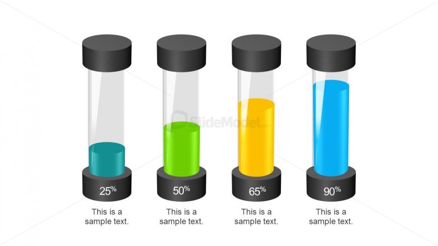 Tube Shape Diagram of Infographic PowerPoint