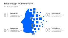 Human Head Graphic Slide of Technology