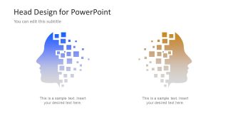 Information Technology Head PowerPoint Shapes