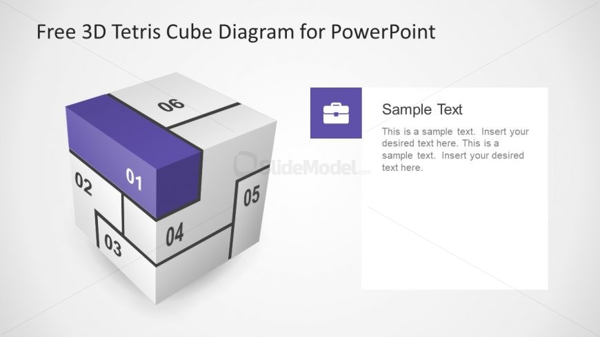 Vector Slide Diagram for Cube