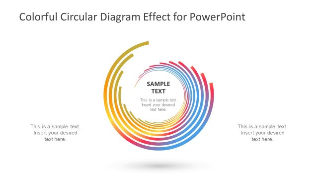 Gradient Circular Spiral Diagram PPT