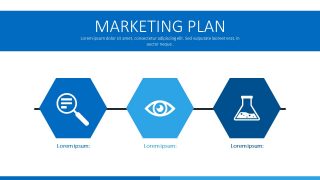 3 Steps Hexagonal Diagram Design