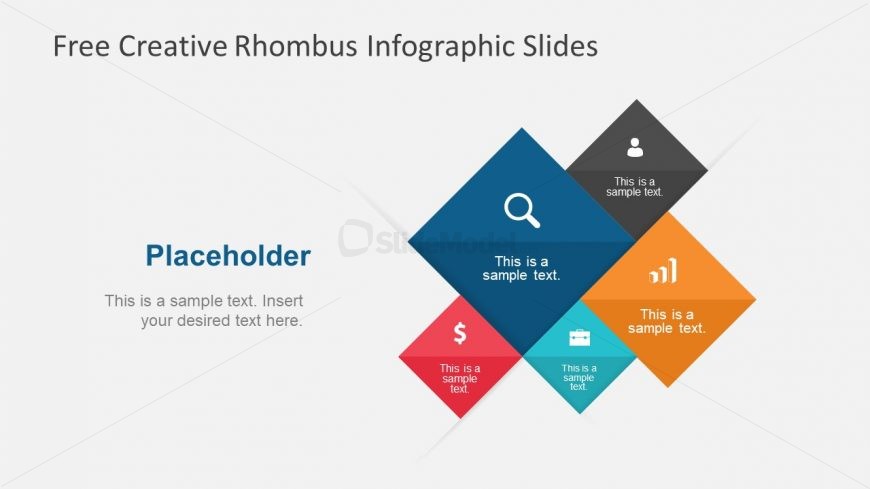Free PowerPoint Rhombus Collage