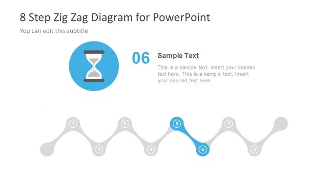 8 Steps Zigzag Diagram PowerPoint