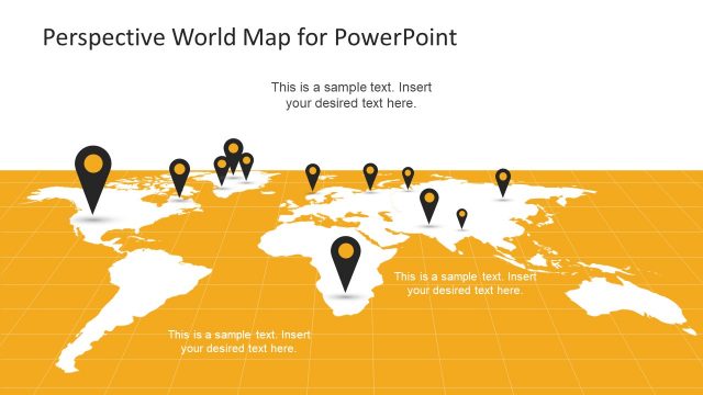 Free Slide of Silhouette World Map