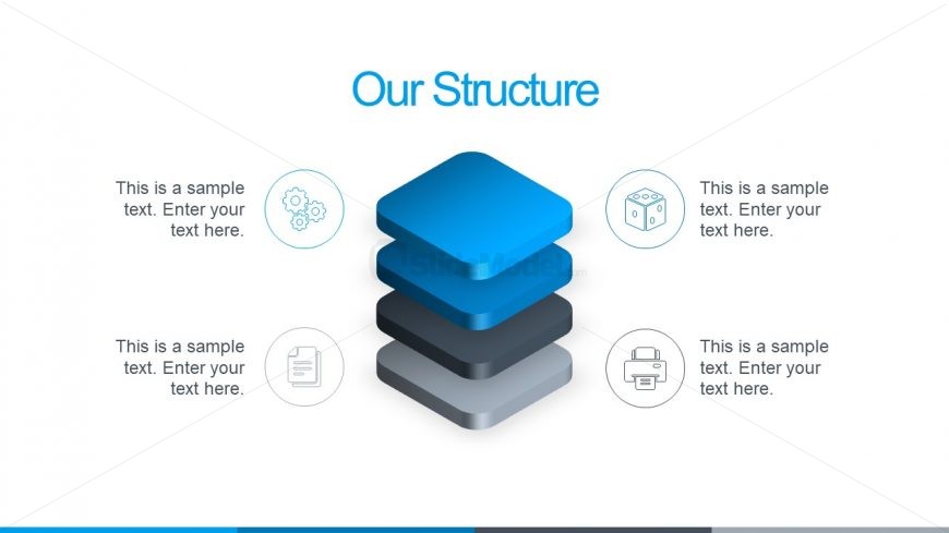 4 Steps Stack Diagram 