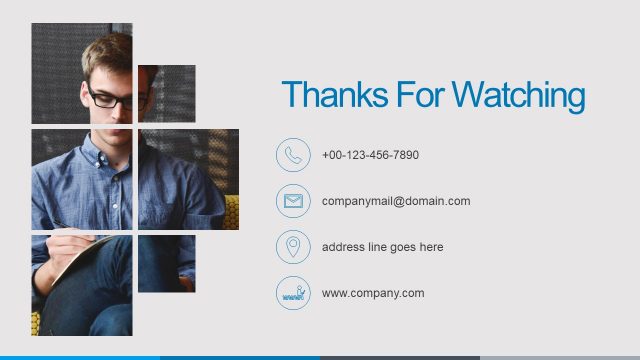 Contact Slide Creative Image Layout