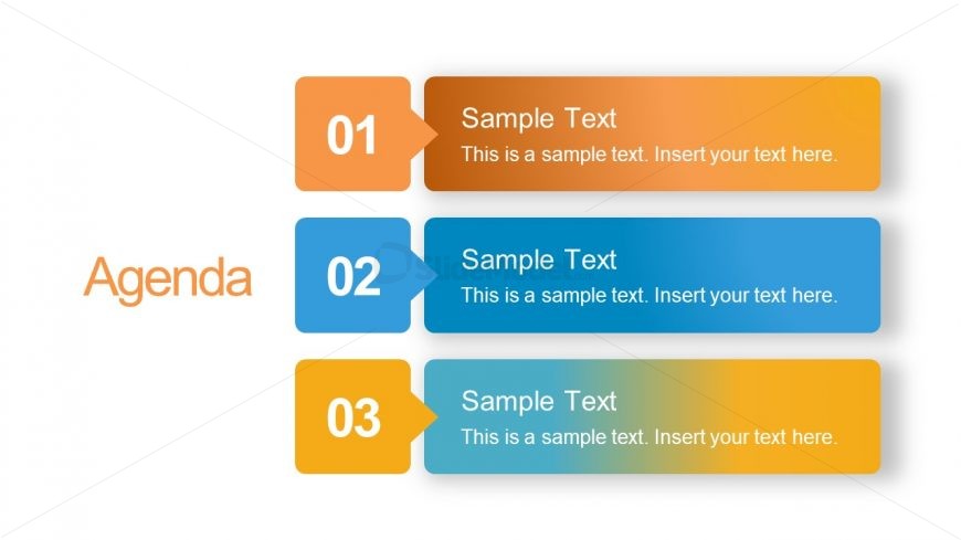 PowerPoint Agenda Slide List Format