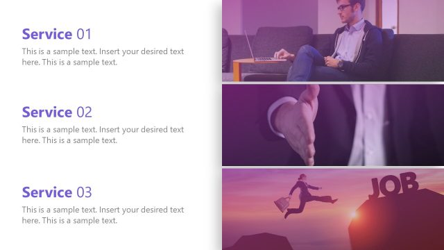 Slide of Company Services