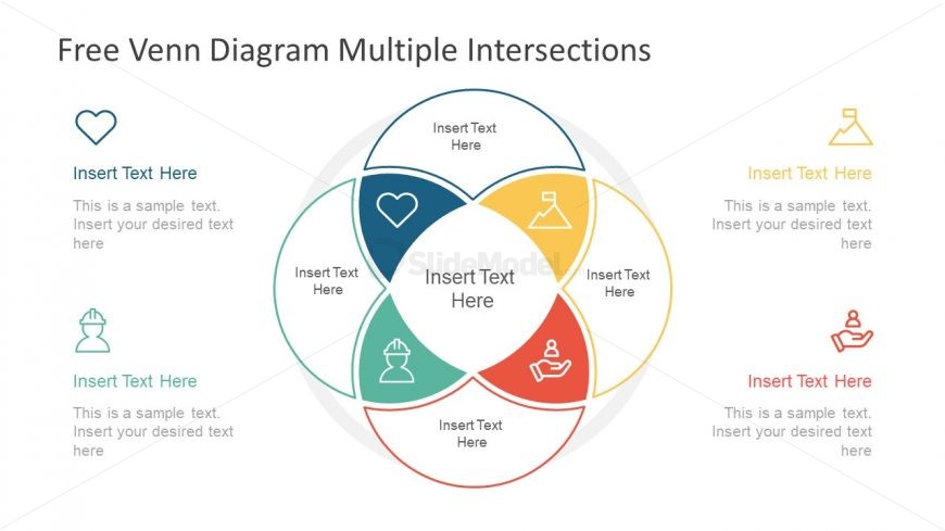 Infographic Elements of Venn Diagram