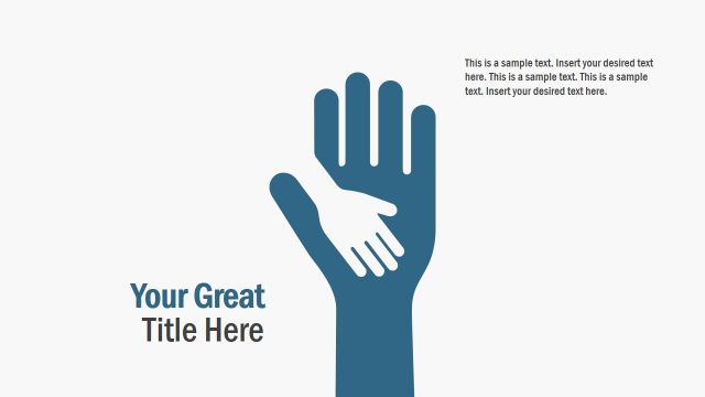 Free PowerPoint Hand Unity