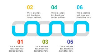 PowerPoint 6 Steps Diagram 