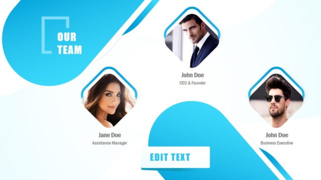 Slide of Team in Multi-Purpose PPT