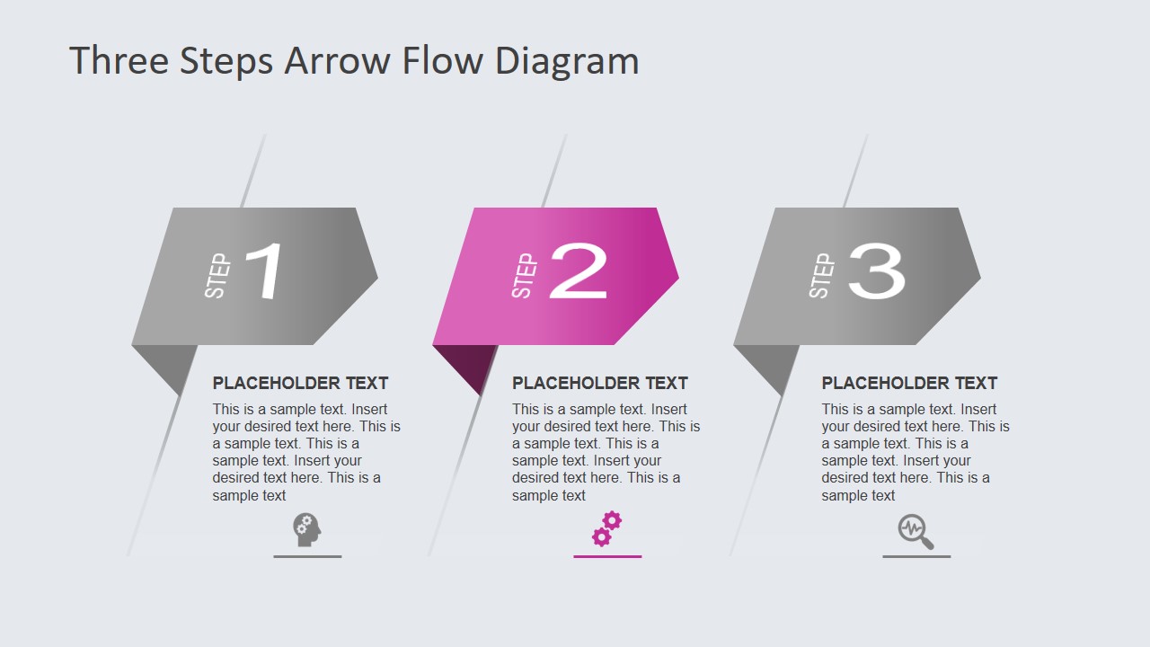 Infographics for 3 Steps Arrow