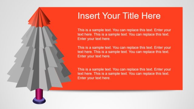 Funnel PowerPoint 3D Tree Design