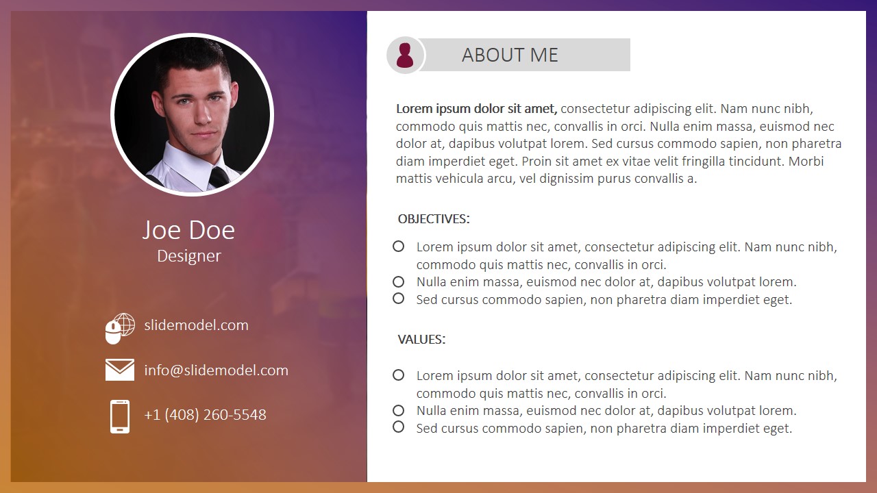 free-simple-resume-powerpoint-template-slidemodel