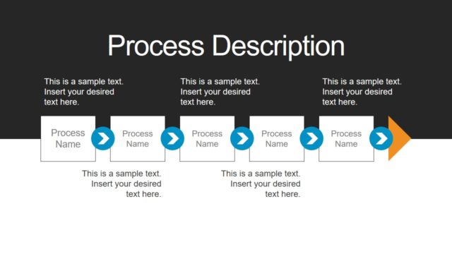 5 Steps Process Flow Diagram PPT