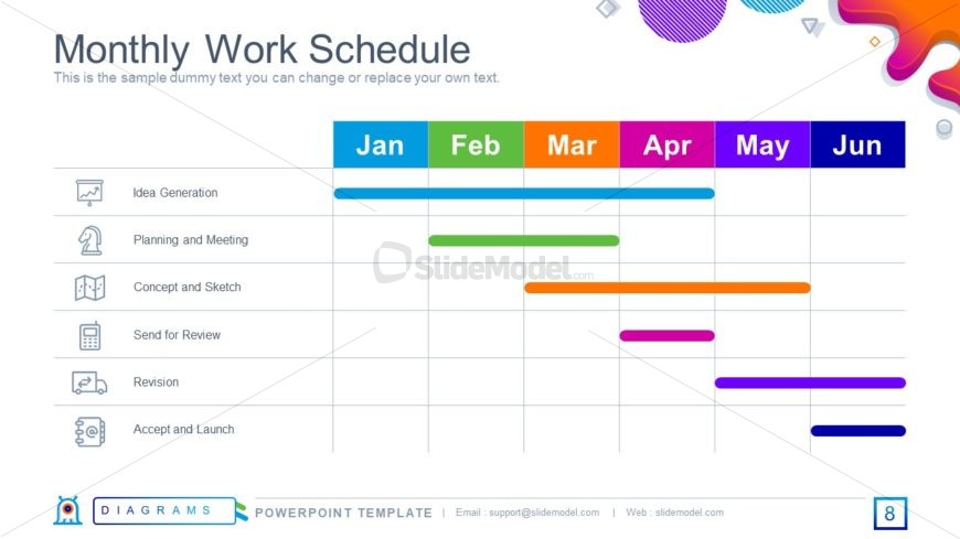 Gantt Chart Design for Timeline