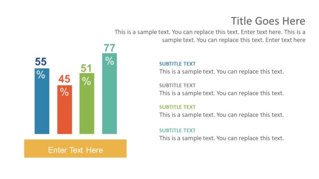 Bar Chart School Design PowerPoint