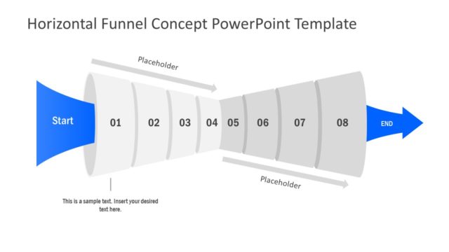 PowerPoint Funnel Diagram 8 Level