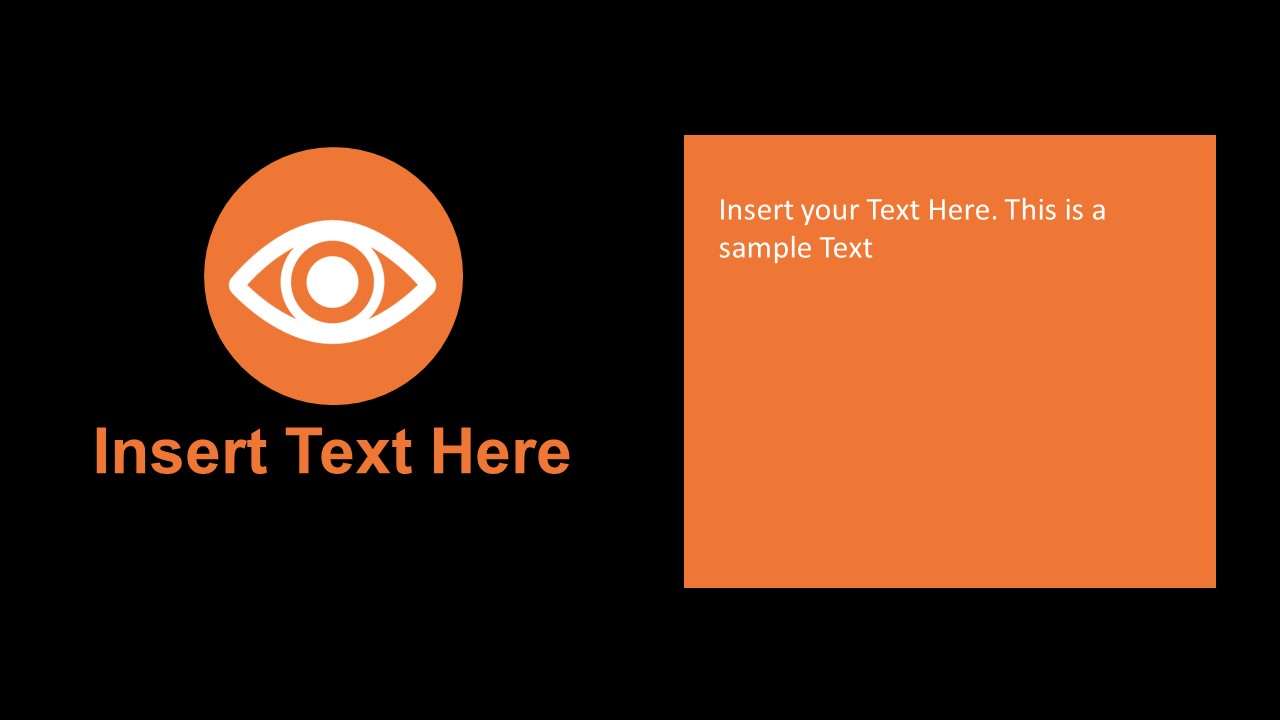 Eye PowerPoint Icon Slide