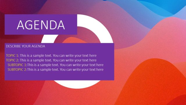 Agenda PowerPoint Zoom Feature Template