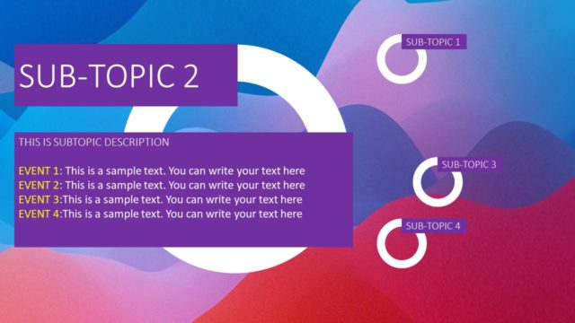 Flat PowerPoint of Animated Roadmap