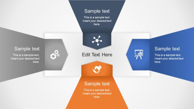 Positioning PowerPoint 4 Steps Diagram